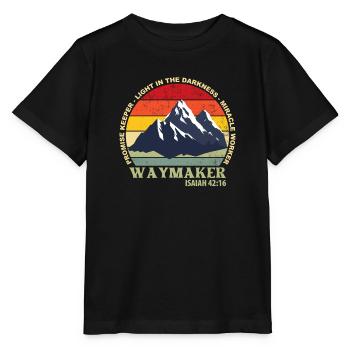 Waymaker Gardien de la promesse Faiseur de miracles Chrétien - T-shirt bio MINI CREATOR Stanley/Stella Enfant - noir - Devant - Mikhail (115cm)