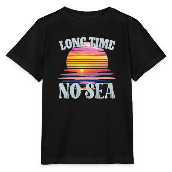 Long time no sea - lange Zeit kein Meer - Stanley/Stella MINI CREATOR Kids’ T-Shirt - black - Front - Mikhail (115cm)