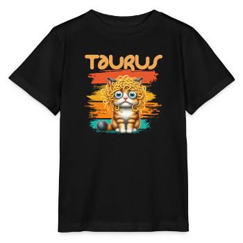 Zodiaque - Zodiaque - Tauraus - Taureau - T-shirt bio MINI CREATOR Stanley/Stella Enfant - noir - Devant - Mikhail (115cm)