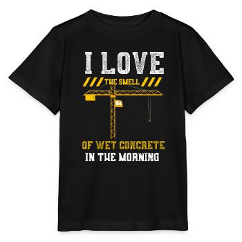 J’adore l’odeur du béton mouillé... - T-shirt bio MINI CREATOR Stanley/Stella Enfant - noir - Devant - Mikhail (115cm)