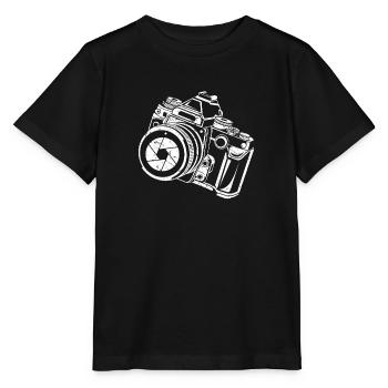 Appareil photo reflex - T-shirt bio MINI CREATOR Stanley/Stella Enfant - noir - Devant - Mikhail (115cm)