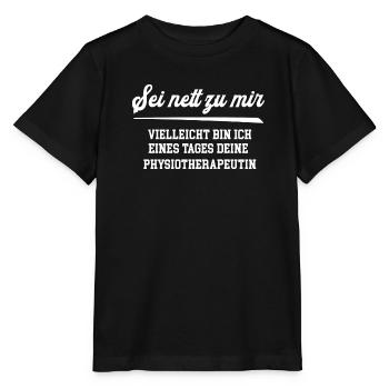 Physiotherapeutin Physiotherapie Physiotherapeuten - Stanley/Stella Kinder T-Shirt MINI CREATOR  - Schwarz - Vorne - Mikhail (115cm)