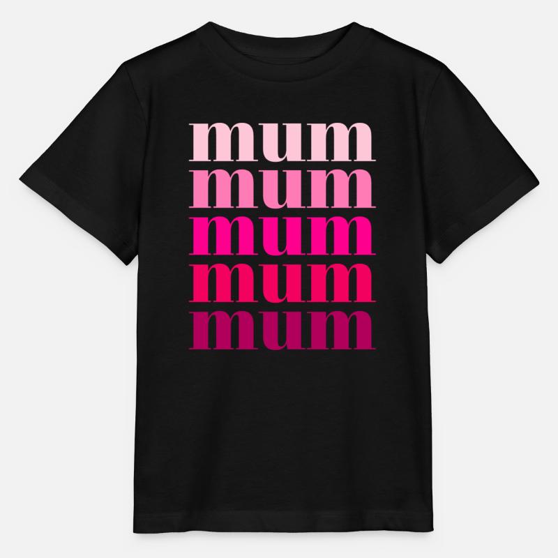 Mum Rosa - Stanley/Stella MINI CREATOR Kids’ T-Shirt - black