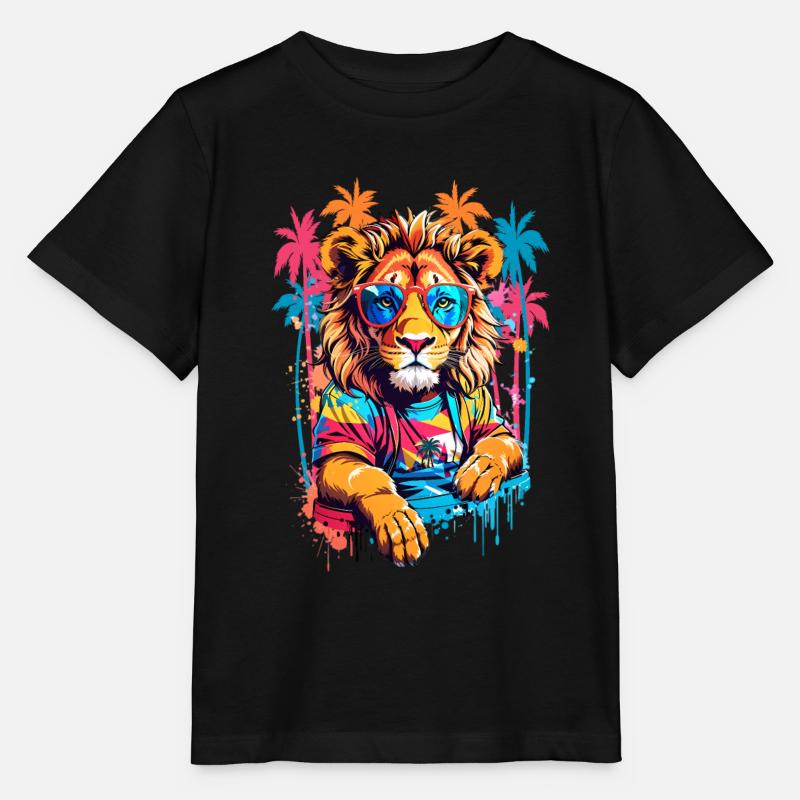 Cool Lion - T-shirt bio MINI CREATOR Stanley/Stella Enfant - noir