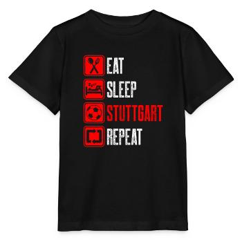 Repeat Stuttgart - Stanley/Stella MINI CREATOR Kids’ T-Shirt - black - Front - Mikhail (115cm)