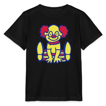 Fröhlicher Clown - Stanley/Stella Kinder T-Shirt MINI CREATOR  - Schwarz - Vorne - Mikhail (115cm)