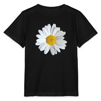White daisies bloom - Stanley/Stella MINI CREATOR Kids’ T-Shirt - black - Front - Mikhail (115cm)