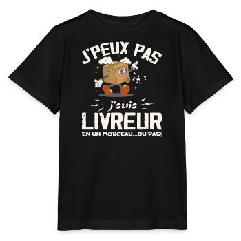 I can't I'm a delivery guy - Stanley/Stella MINI CREATOR Kids’ T-Shirt - black - Front - Mikhail (115cm)