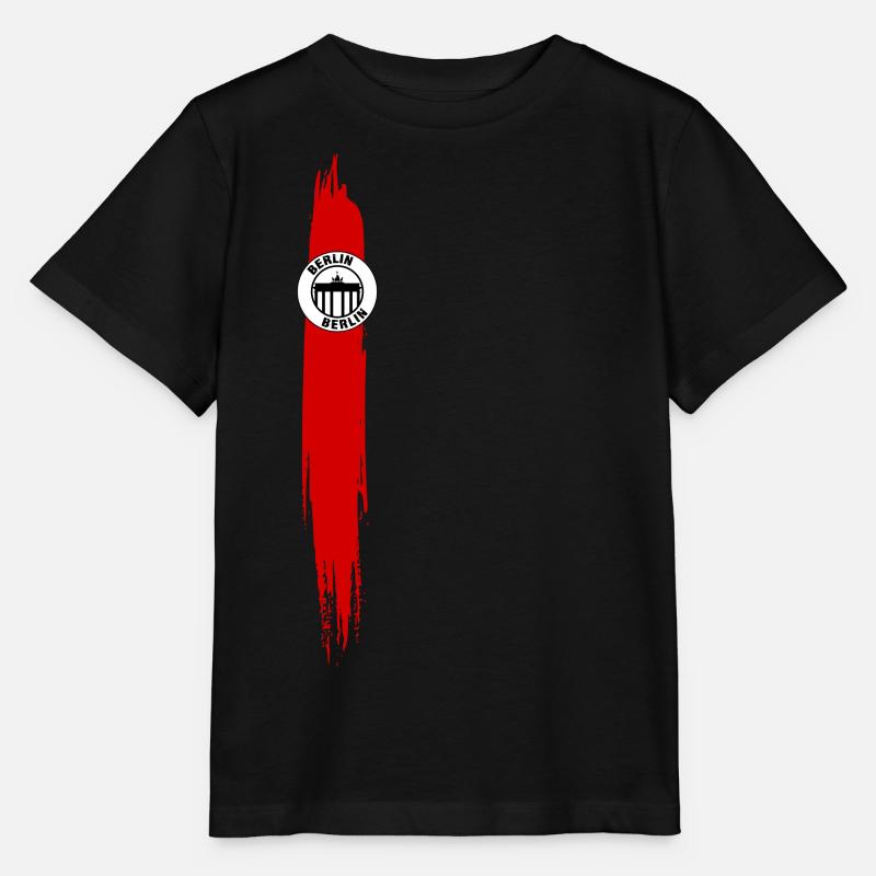 Streifen von Berlin Rot - Stanley/Stella Kinder T-Shirt MINI CREATOR  - Schwarz