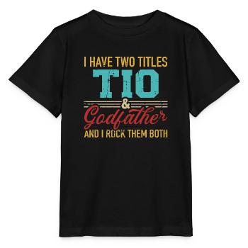 Godfather - Stanley/Stella MINI CREATOR Kids’ T-Shirt - black - Front - Mikhail (115cm)