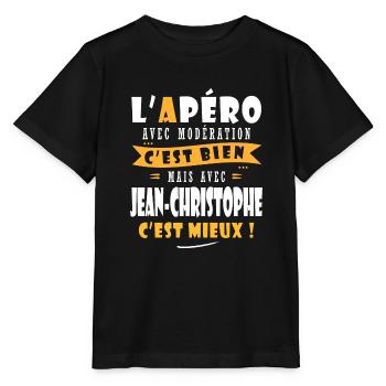Jean-christophe cadeau cadeau jean christophe - T-shirt bio MINI CREATOR Stanley/Stella Enfant - noir - Devant - Mikhail (115cm)