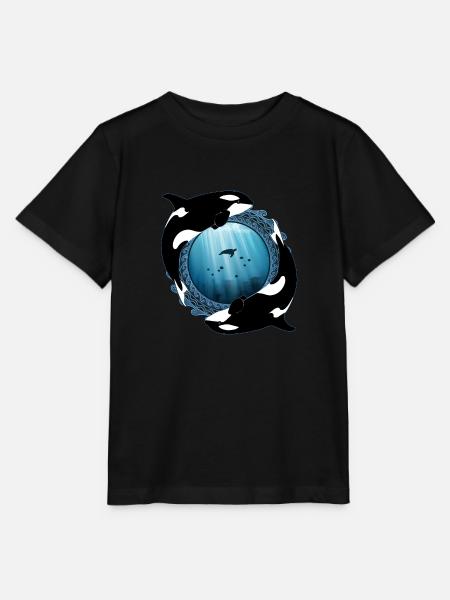 Orca Killerwale - Stanley/Stella Kinder T-Shirt MINI CREATOR - Schwarz