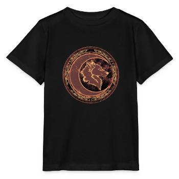 Lune de loup - T-shirt bio MINI CREATOR Stanley/Stella Enfant - noir - Devant - Mikhail (115cm)