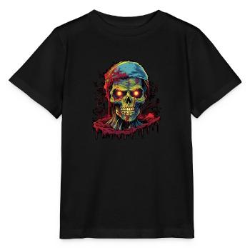 Trash Horror Zombie im Retro Style - Stanley/Stella Kinder T-Shirt MINI CREATOR  - Schwarz - Vorne - Mikhail (115cm)