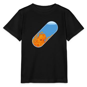 Pilule de pieuvre - T-shirt bio MINI CREATOR Stanley/Stella Enfant - noir - Devant - Mikhail (115cm)