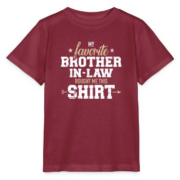 Schwager - Stanley/Stella Kinder T-Shirt MINI CREATOR  - Burgunderrot - Vorne - Kain (125cm)