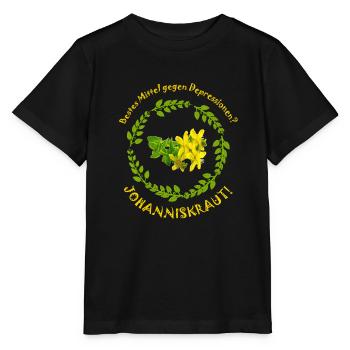 Dépression du millepertuis - T-shirt bio MINI CREATOR Stanley/Stella Enfant - noir - Devant - Mikhail (115cm)
