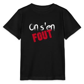 On s'en fout - T-shirt bio MINI CREATOR Stanley/Stella Enfant - noir - Devant - Mikhail (115cm)