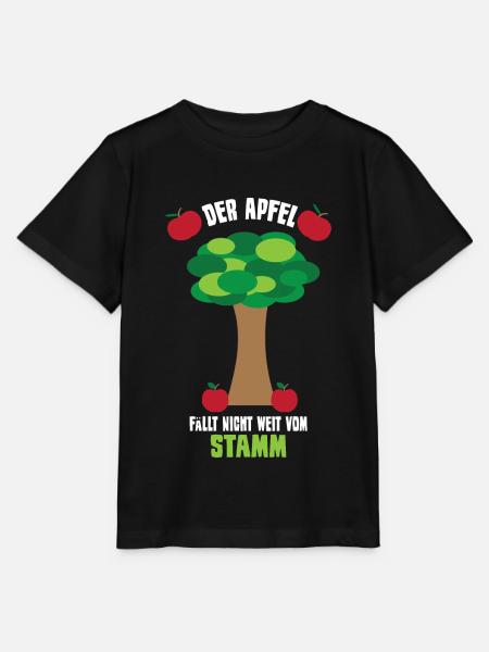 Vater und Sohn Apfel fällt nicht weit vom Stamm - Stanley/Stella Kinder T-Shirt MINI CREATOR  - Schwarz