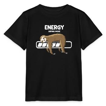 Faulheit und Energie - Stanley/Stella Kinder T-Shirt MINI CREATOR  - Schwarz - Vorne - Mikhail (115cm)