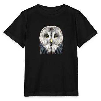 owl - Stanley/Stella MINI CREATOR Kids’ T-Shirt - black - Front - Mikhail (115cm)