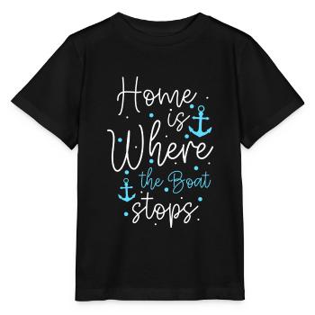 Sailing Sailboat Cruise - Stanley/Stella MINI CREATOR Kids’ T-Shirt - black - Front - Mikhail (115cm)