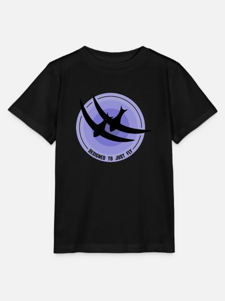 Mauersegler Vögel Schwalben DESIGNED TO JUST FLY - Stanley/Stella T-shirt MINI CREATOR til børn - sort