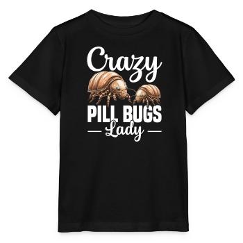 Crazy Pill Bugs Lady - Stanley/Stella Kinder T-Shirt MINI CREATOR  - Schwarz - Vorne - Mikhail (115cm)