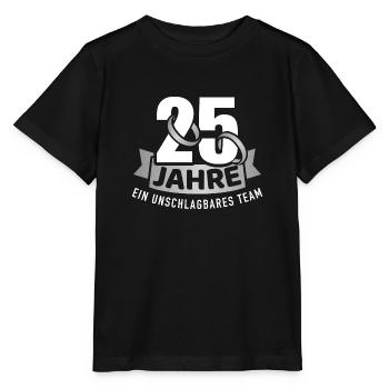 Silberhochzeit - Stanley/Stella Kinder T-Shirt MINI CREATOR  - Schwarz - Vorne - Mikhail (115cm)