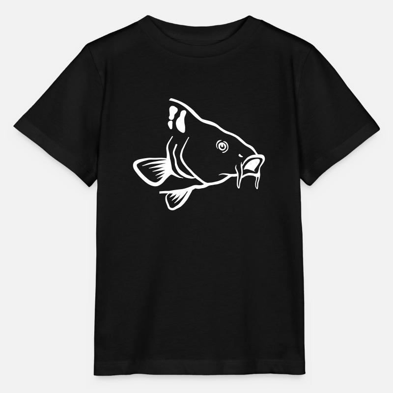 Karpfen - Stanley/Stella Kinder T-Shirt MINI CREATOR  - Schwarz