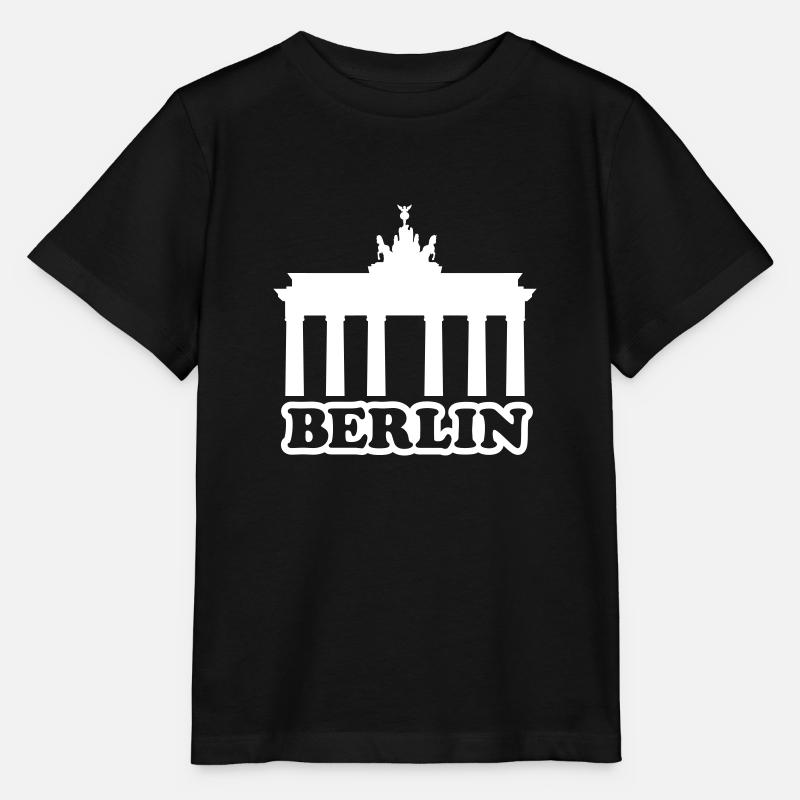BERLIN BRANDENBURGER TOR SILOUETTE - Stanley/Stella Kinder T-Shirt MINI CREATOR  - Schwarz