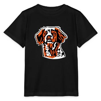 épagneul breton - T-shirt bio MINI CREATOR Stanley/Stella Enfant - noir - Devant - Mikhail (115cm)