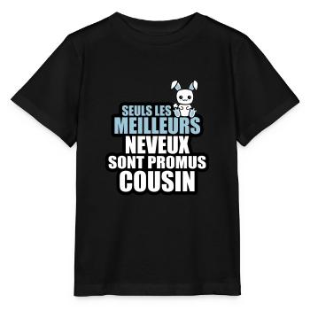 les meilleurs neveux sont promus cousin - T-shirt bio MINI CREATOR Stanley/Stella Enfant - noir - Devant - Mikhail (115cm)