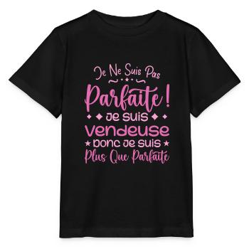 Eine mehr als perfekte Verkäuferin, ein Traumberuf - Stanley/Stella Kinder T-Shirt MINI CREATOR  - Schwarz - Vorne - Mikhail (115cm)