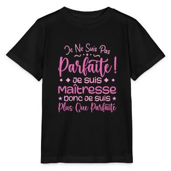 Eine mehr als perfekte Herrin, ein Traumberuf - Stanley/Stella Kinder T-Shirt MINI CREATOR  - Schwarz - Vorne - Mikhail (115cm)