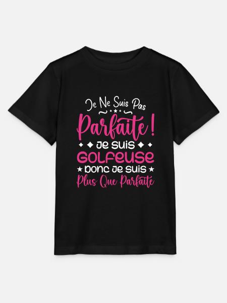 A more than perfect golfer, a dream job - Stanley/Stella MINI CREATOR Kids’ T-Shirt - black