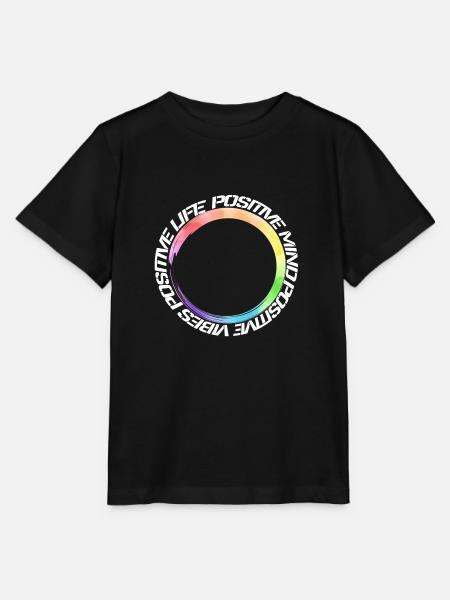 positive mind - positive vibes - positive life - Stanley/Stella Kinder T-Shirt MINI CREATOR - Schwarz
