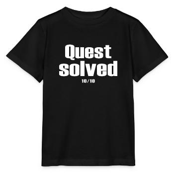 gamer zocker nerd online gameplay community Quest - Stanley/Stella MINI CREATOR Kids’ T-Shirt - black - Front - Mikhail (115cm)