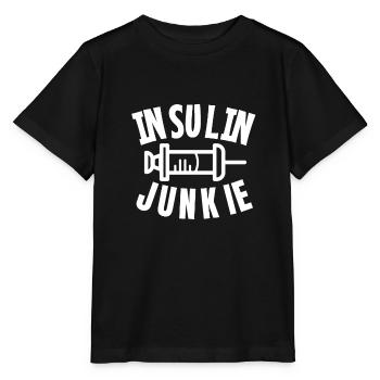 Insulin diabetic diabetes syringes - Stanley/Stella MINI CREATOR Kids’ T-Shirt - black - Front - Mikhail (115cm)