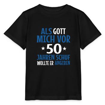 50th birthday - Stanley/Stella MINI CREATOR Kids’ T-Shirt - black - Front - Mikhail (115cm)