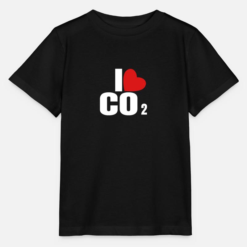 I love CO2 carbon dioxide - Stanley/Stella MINI CREATOR Kids’ T-Shirt - black