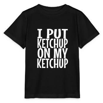Ketchup tomato sauce - Stanley/Stella MINI CREATOR Kids’ T-Shirt - black - Front - Mikhail (115cm)