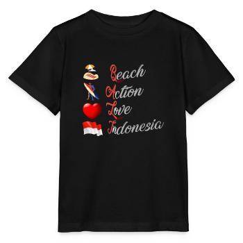 Bali - Indonésie - T-shirt bio MINI CREATOR Stanley/Stella Enfant - noir - Devant - Mikhail (115cm)