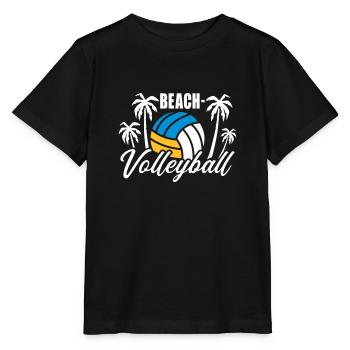 Beach-volley - T-shirt bio MINI CREATOR Stanley/Stella Enfant - noir - Devant - Mikhail (115cm)
