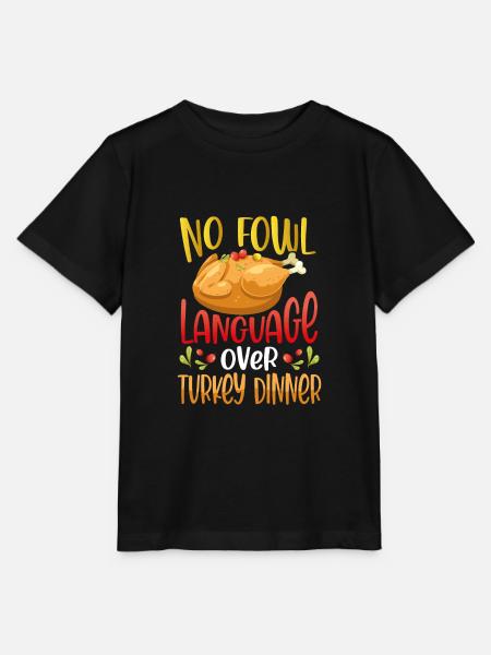 Truthahnessen Zum Erntedankfest - Stanley/Stella Kinder T-Shirt MINI CREATOR  - Schwarz