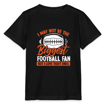 Je ne suis pas le plus grand fan de football - T-shirt bio MINI CREATOR Stanley/Stella Enfant - noir - Devant - Mikhail (115cm)