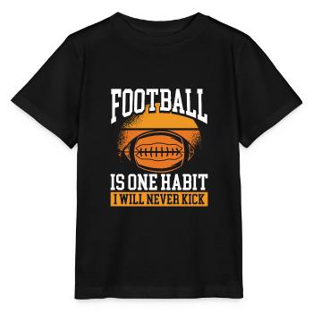 Fußball Ist Eine Gewohnheit Retro sonne - Stanley/Stella Kinder T-Shirt MINI CREATOR  - Schwarz - Vorne - Mikhail (115cm)