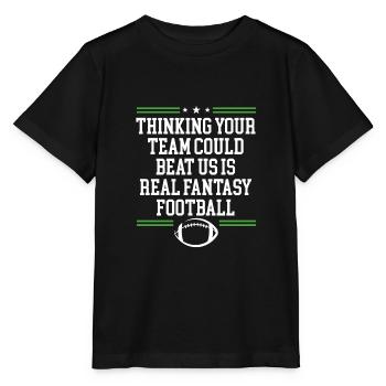 Votre équipe pourrait nous battre - T-shirt bio MINI CREATOR Stanley/Stella Enfant - noir - Devant - Mikhail (115cm)