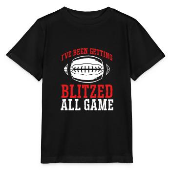 All game geblitzter Fußball - Stanley/Stella Kinder T-Shirt MINI CREATOR  - Schwarz - Vorne - Mikhail (115cm)