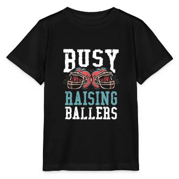 Occupé à élever des ballers - T-shirt bio MINI CREATOR Stanley/Stella Enfant - noir - Devant - Mikhail (115cm)
